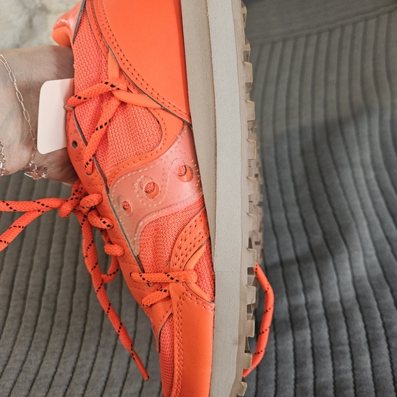 Saucony Women's Bright Orange Sneakers - Picture 7 of 9